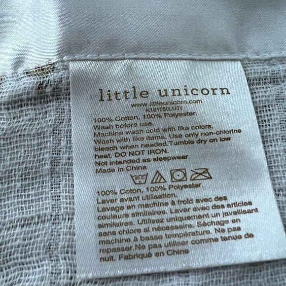 Little unicorn Cotton Muslin Baby Security Blanket woodland animals - Picture 4 of 5